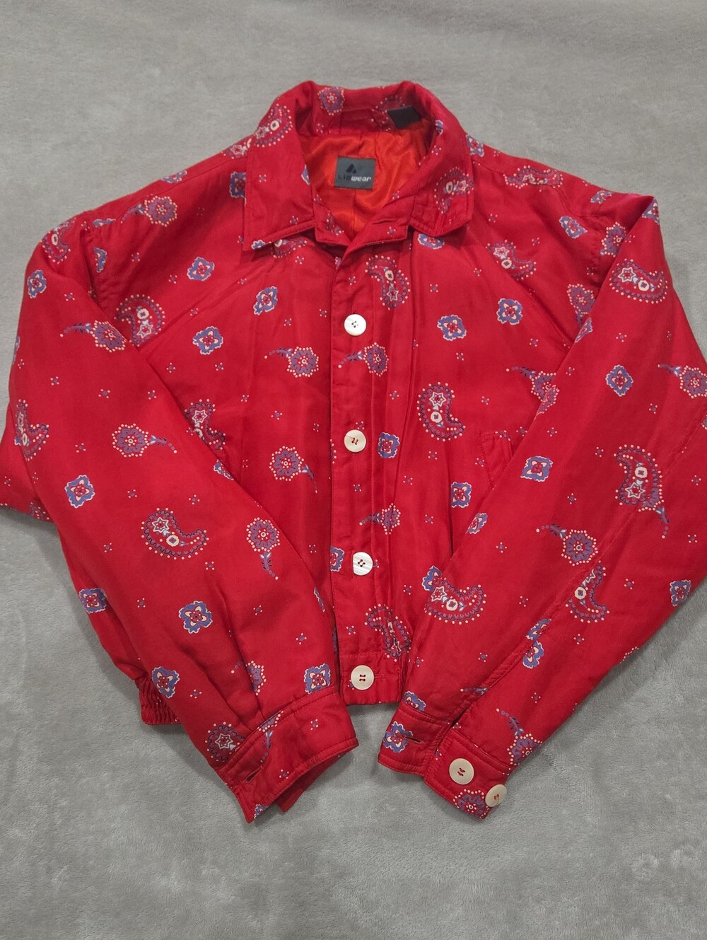 Vintage Lizwear Paisley 100% Silk Jacket